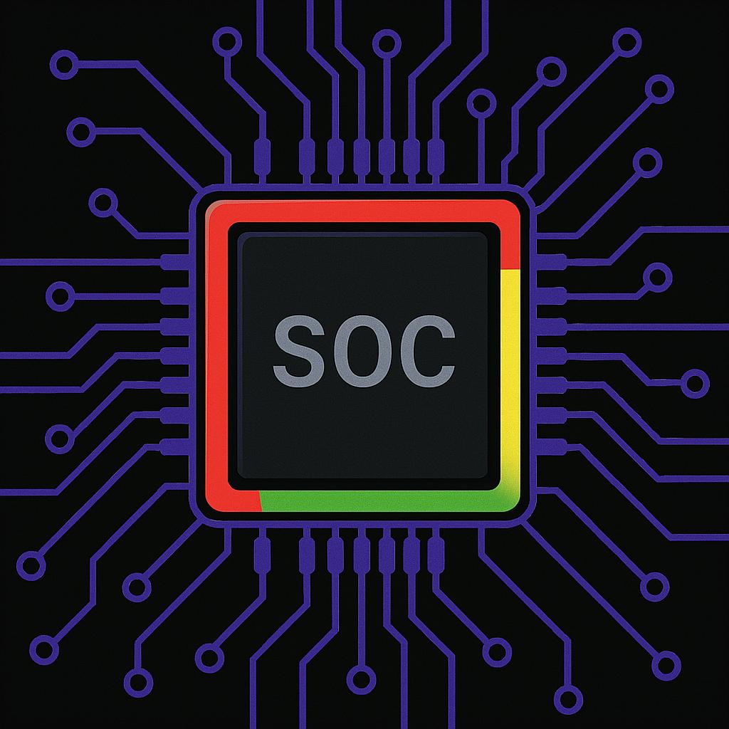 Comparative visualization of automotive System-on-Chip (SoC) architectures highlighting key components like CPU, GPU, AI accelerators, and modem integration.